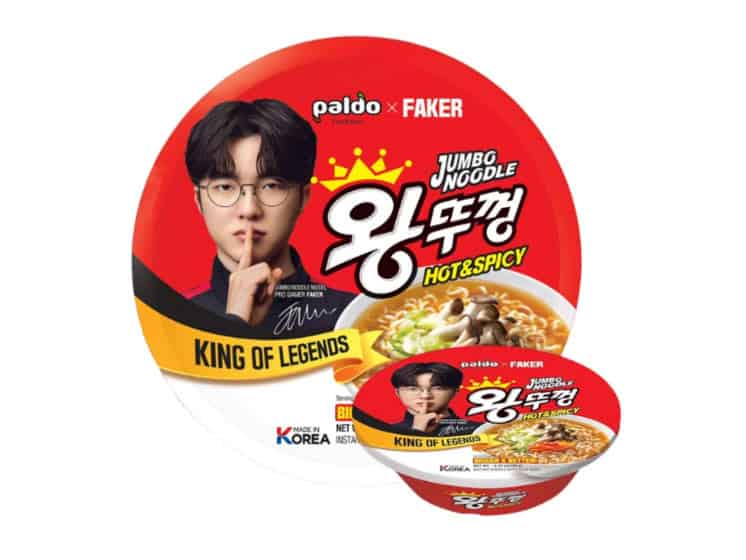 Paldo Jumbo Noodle Kimchi 120 g. - Instant nudler & kopnudler
