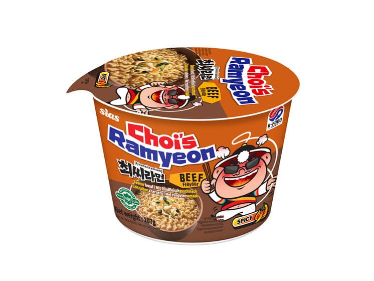 Choi's Ramyeon Beef 107 g. - Instant nudler & kopnudler