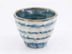 Craft Cup Green Beige Stripe 9.5x7.5cm 250 ml.