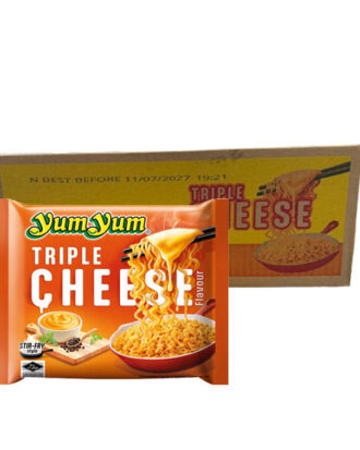 Yum Yum Instant Noodles Triple Cheese Flavour 100 g. 1 kasse (20 stk.)