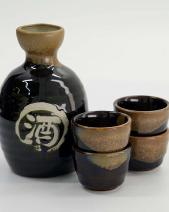Sake Set Tenmoku Kessho 5 dele 360 ml
