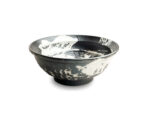 Black White Bowl Ø22 cm H9 cm Stor asiatisk skål