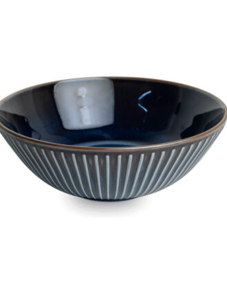 Blue Bowl Ø21 cm H8 cm Stor asiatisk skål