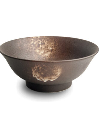 Bowl Black Ø22 cm H9 cm Stor asiatisk skål