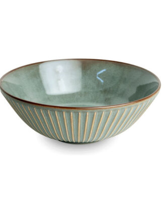 Brown Bowl Ø21 cm H8 cm Stor asiatisk skål