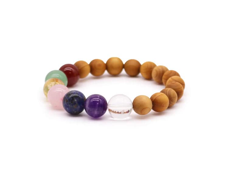 Cedarwood-Seven-Chakra-Bangle