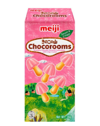 Meiji Chocorooms Jordbær Chokoladekiks 36 g.