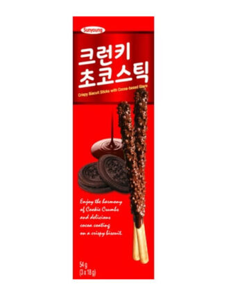 Sunyoung Choco Crispy Sticks 54 g. Koreanske Chokoladekiks