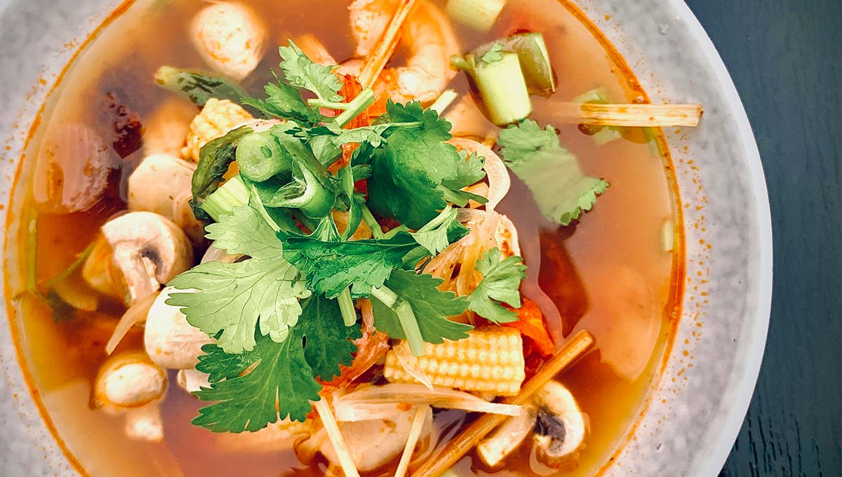 Tom Yum Goong Suppe opskrift - Autentisk thai smag