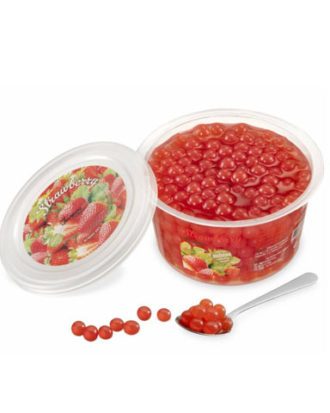 Boba perler med jordbær 450 g.