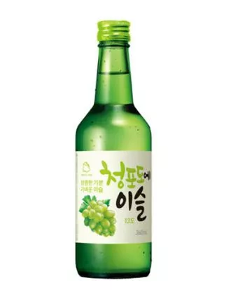 Jinro Soju Chamisul Green Grape Vindruer 13% 36 cl.