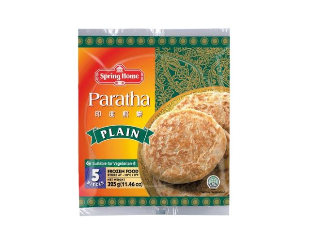 Springhome Paratha Plain 5 stk. 325 g. (frostvare) - Forårsrulledej, Gyoza og melprodukter