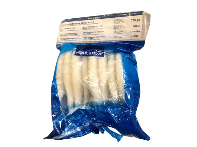 Nordic Seafood blækspruttetuber rå u/10 700 g. - Fisk og skaldyr