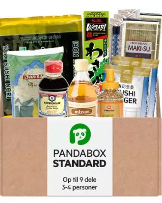 PandaBox Standard - Sushi Kit Op Til 9 dele (Komplet sæt 3-4 personer)