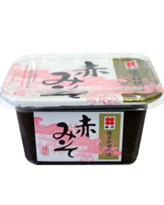 Shinjyo miso sojabønne paste (bæger) mørk 300 g.