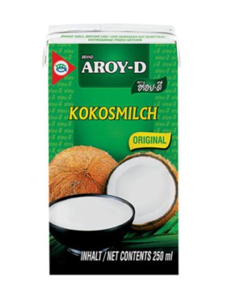Aroy-D kokosmælk 17-19% original 250 ml.