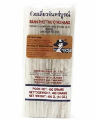 Farmer brand brede risnudler (Banh Pho) 3mm (M) 400 g