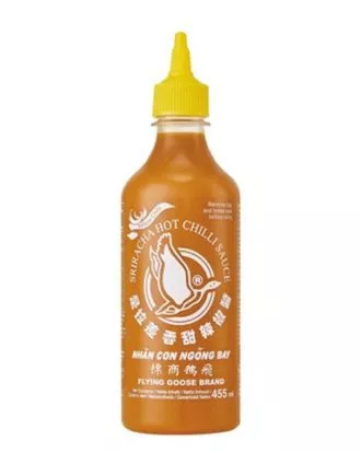 Sriracha sauce m. gule chilier 455 ml.